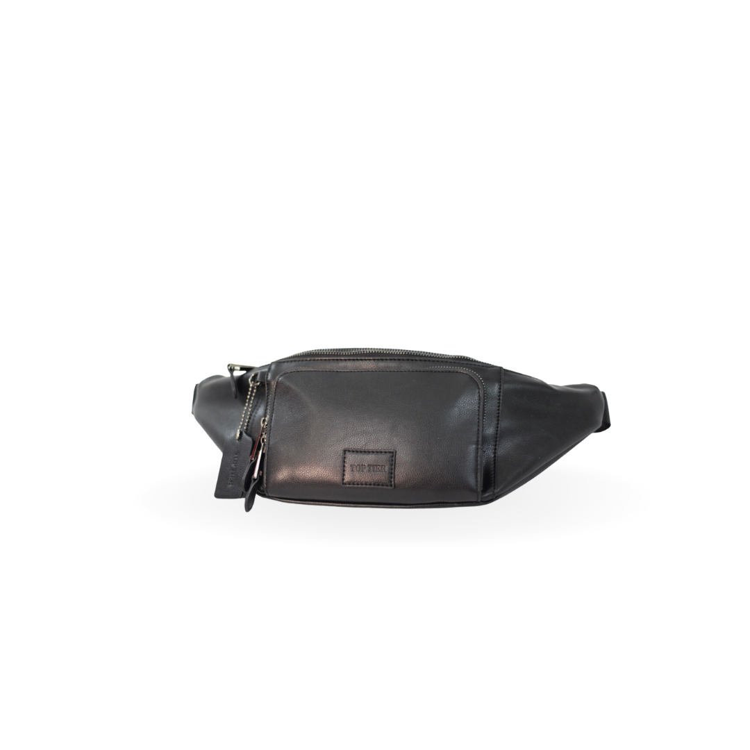 Black Lisianthous Fanny Pack